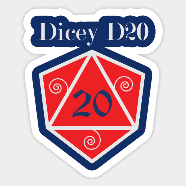 Dicey D20 Logo Sticker by DiceyD20Pod